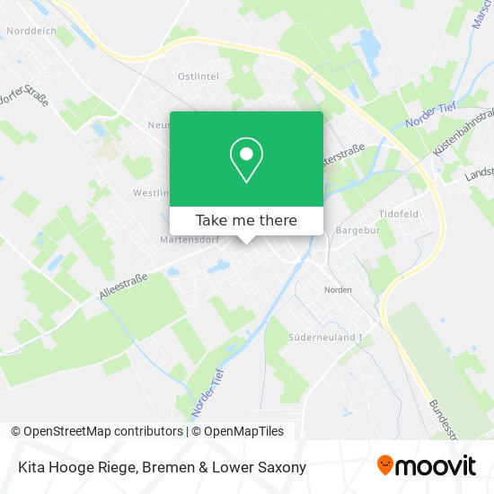 Kita Hooge Riege map