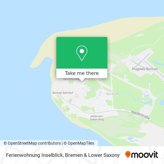 Ferienwohnung Inselblick map