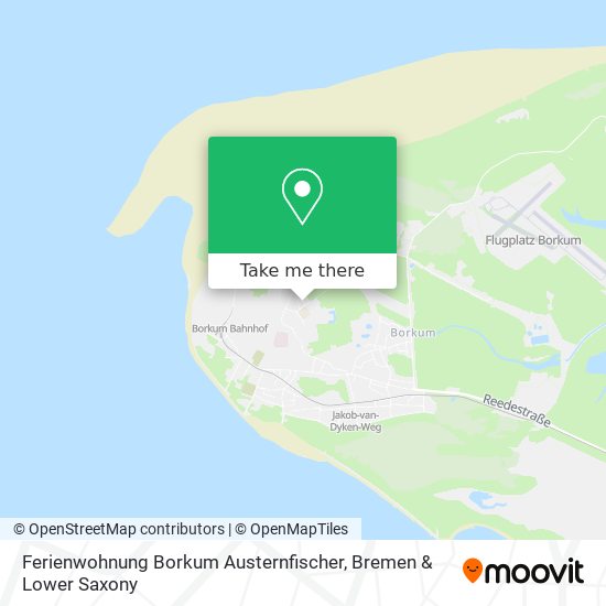 Ferienwohnung Borkum Austernfischer map