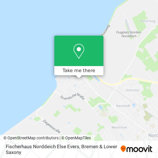 Fischerhaus Norddeich Else Evers map