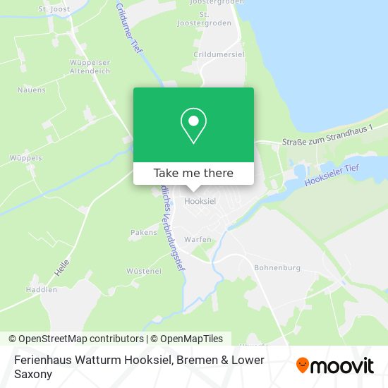 Ferienhaus Watturm Hooksiel map