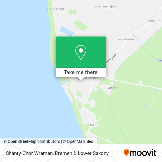 Shanty-Chor Wremen map