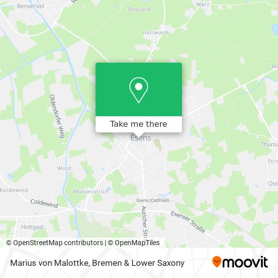 Marius von Malottke map