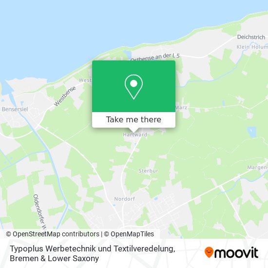 Typoplus Werbetechnik und Textilveredelung map