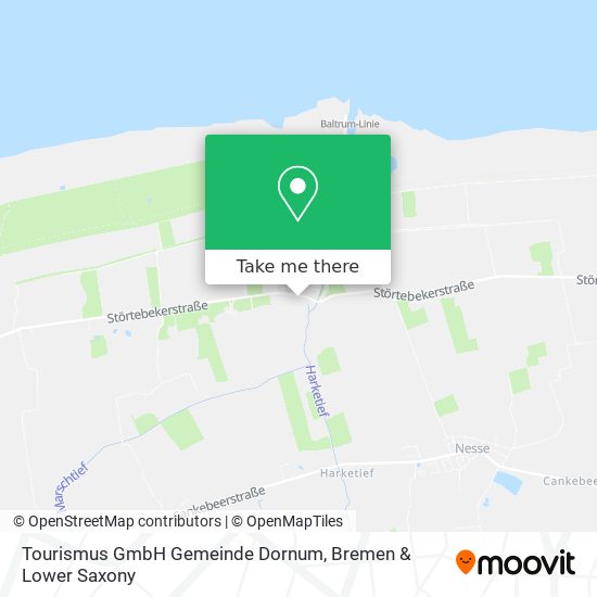 Tourismus GmbH Gemeinde Dornum map
