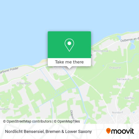 Nordlicht Bensersiel map