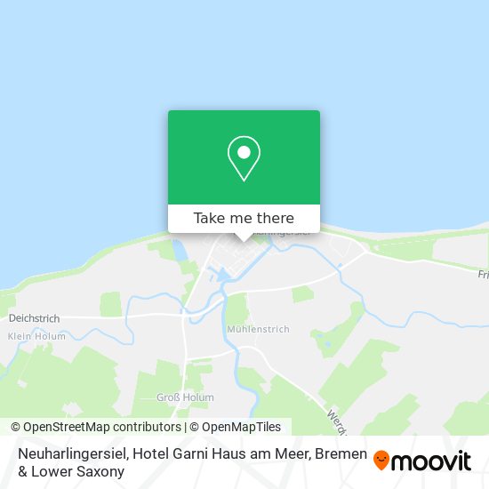 Neuharlingersiel, Hotel Garni Haus am Meer map