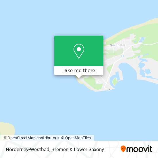 Norderney-Westbad map