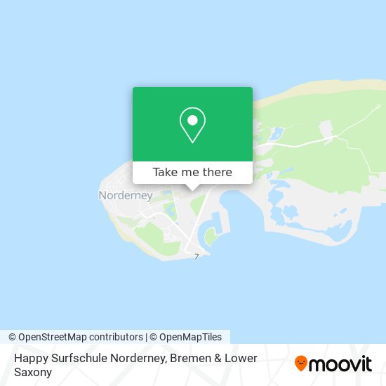 Happy Surfschule Norderney map