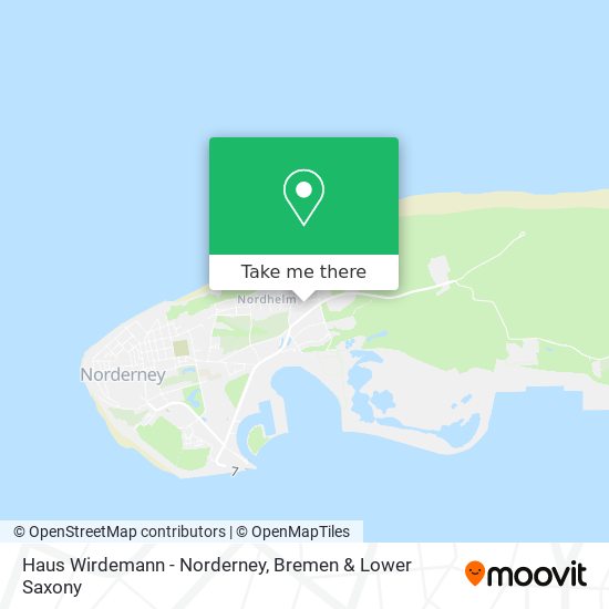 Карта Haus Wirdemann - Norderney