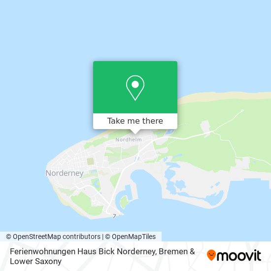 Ferienwohnungen Haus Bick Norderney map