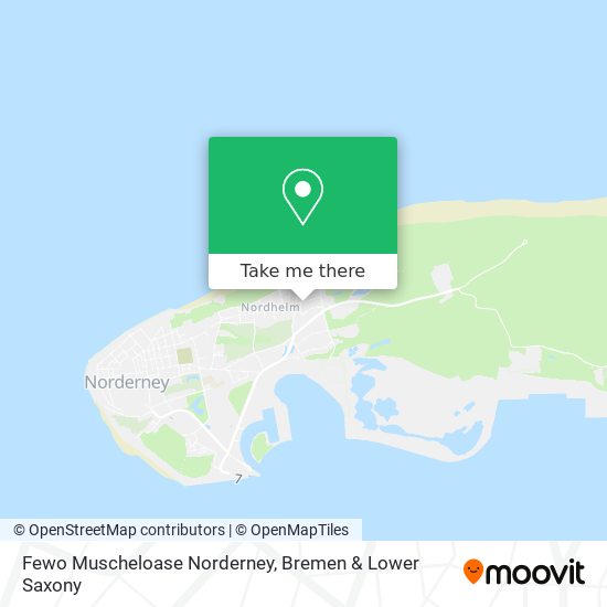 Fewo Muscheloase Norderney map