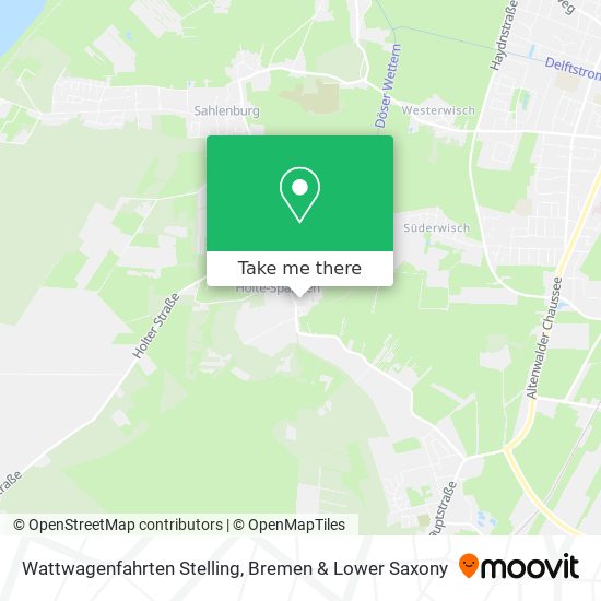 Wattwagenfahrten Stelling map