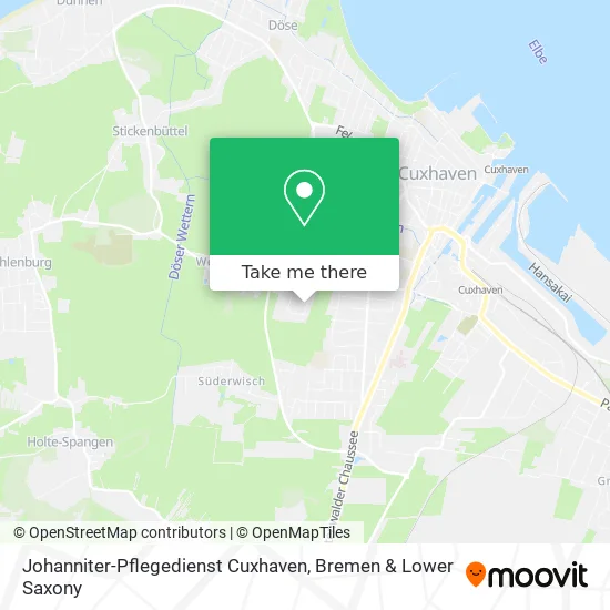 Карта Johanniter-Pflegedienst Cuxhaven
