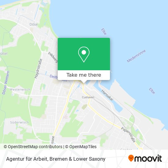 Agentur für Arbeit map