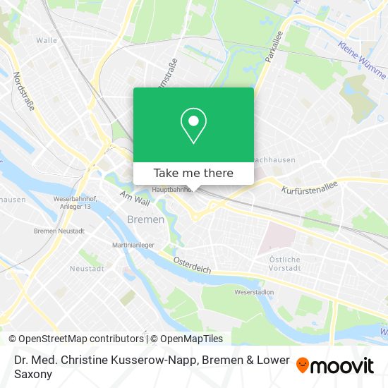 Dr. Med. Christine Kusserow-Napp map