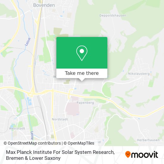 Max Planck Institute For Solar System Research map