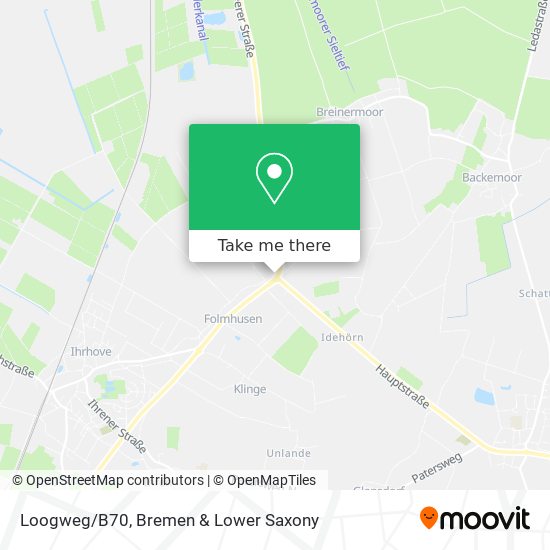 Loogweg/B70 map