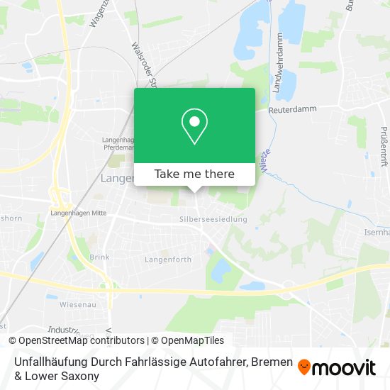 Unfallhäufung Durch Fahrlässige Autofahrer map