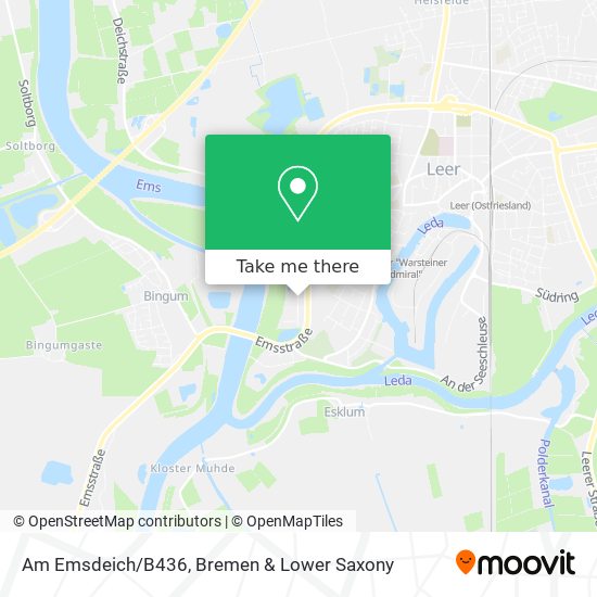 Am Emsdeich/B436 map