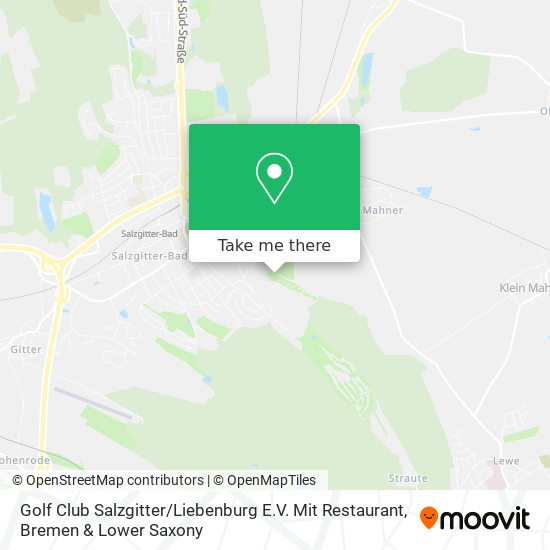 Карта Golf Club Salzgitter / Liebenburg E.V. Mit Restaurant
