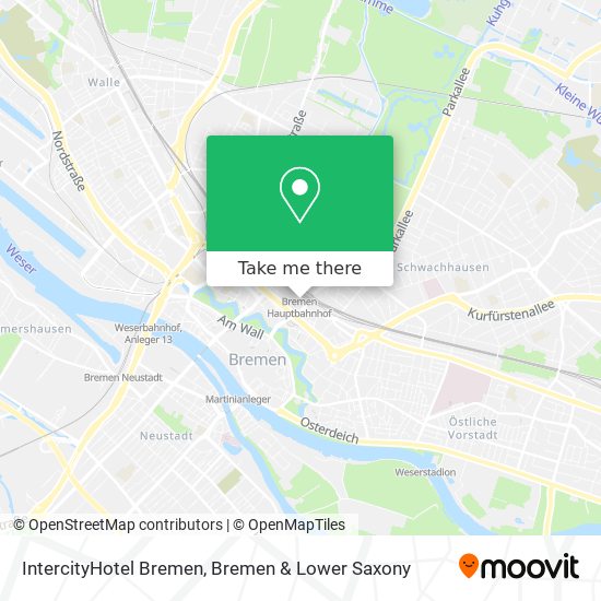 IntercityHotel Bremen map