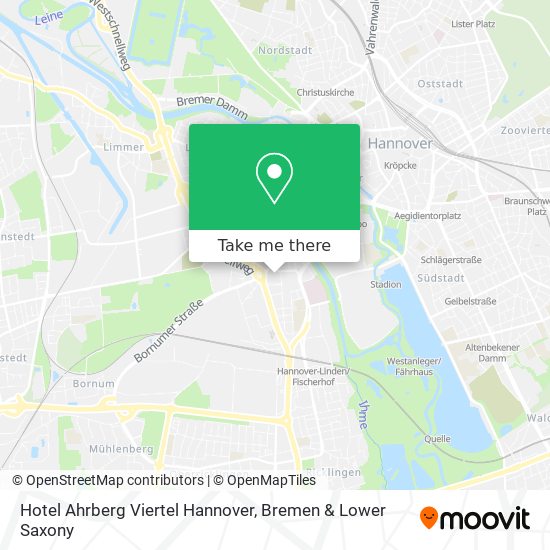 Hotel Ahrberg Viertel Hannover map