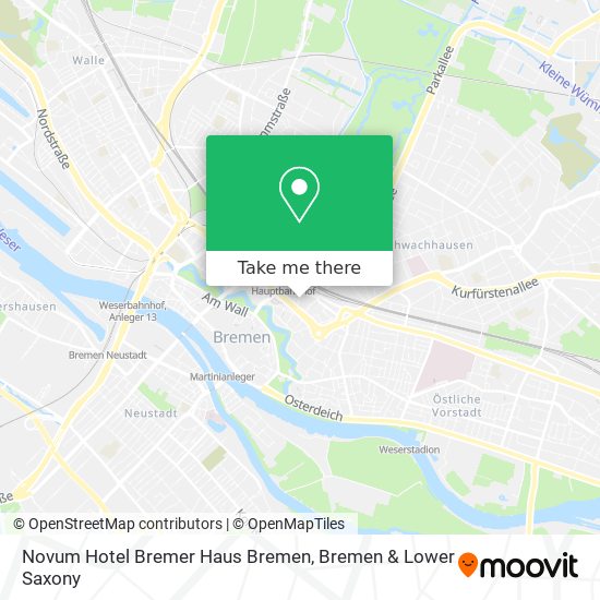 Novum Hotel Bremer Haus Bremen map