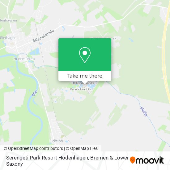 Serengeti Park Resort Hodenhagen map
