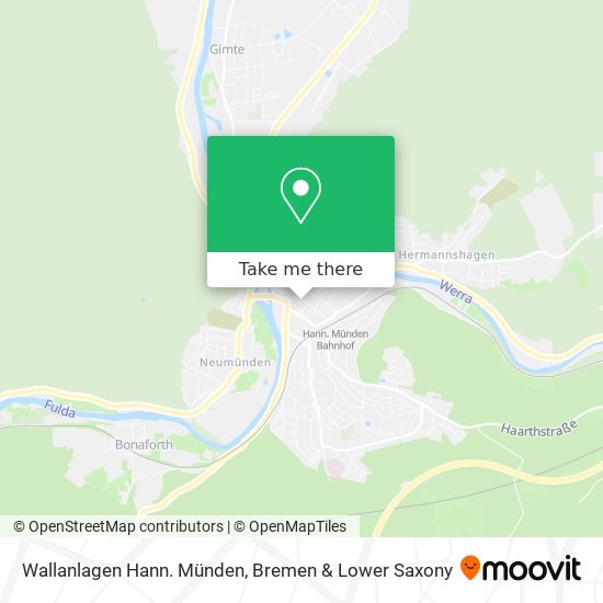 Wallanlagen Hann. Münden map