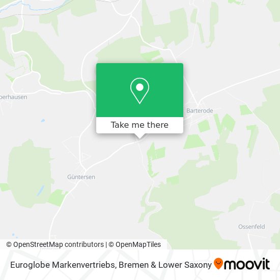 Euroglobe Markenvertriebs map