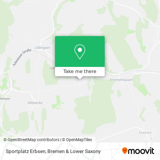 Sportplatz Erbsen map