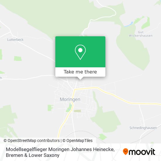 Modellsegelflieger Moringen Johannes Heinecke map