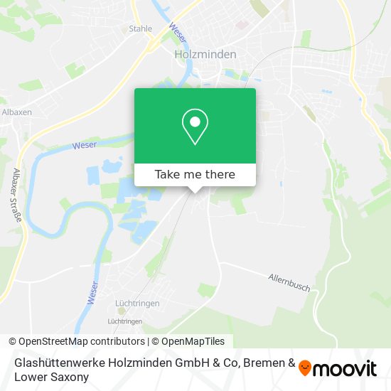 Glashüttenwerke Holzminden GmbH & Co map
