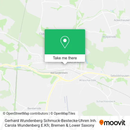 Карта Gerhard Wundenberg Schmuck-Bestecke-Uhren Inh. Carola Wundenberg E.Kfr