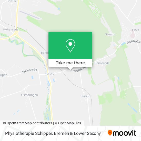 Physiotherapie Schipper map