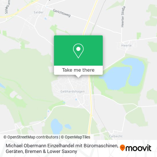 Michael Obermann Einzelhandel mit Büromaschinen, Geräten map