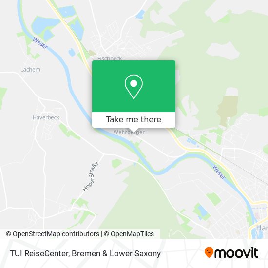 TUI ReiseCenter map