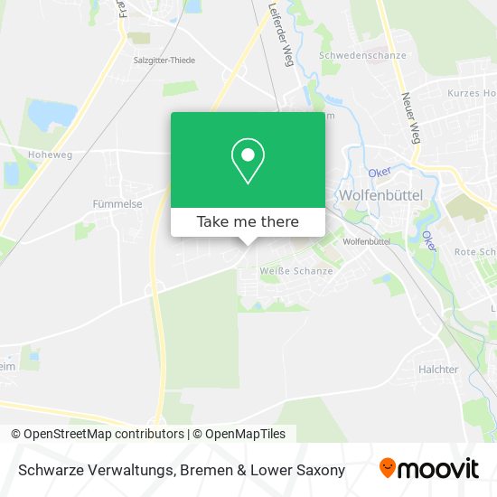 Schwarze Verwaltungs map