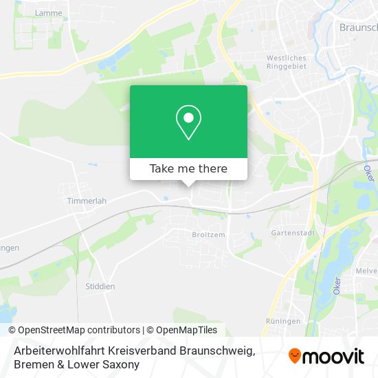 Карта Arbeiterwohlfahrt Kreisverband Braunschweig