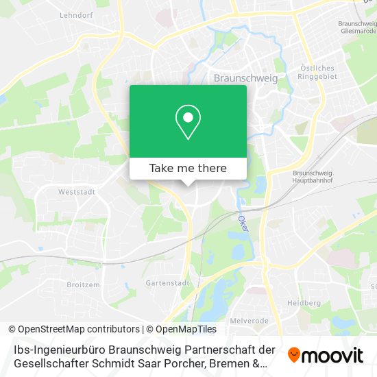 Ibs-Ingenieurbüro Braunschweig Partnerschaft der Gesellschafter Schmidt Saar Porcher map