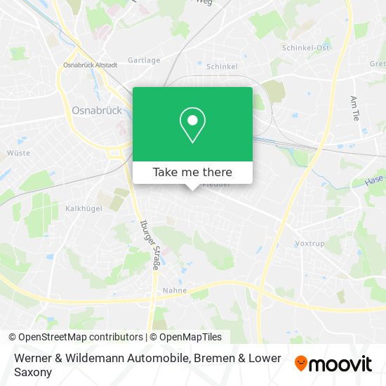 Werner & Wildemann Automobile map
