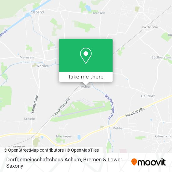 Dorfgemeinschaftshaus Achum map