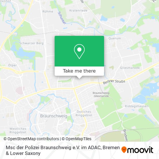 Msc der Polizei Braunschweig e.V. im ADAC map