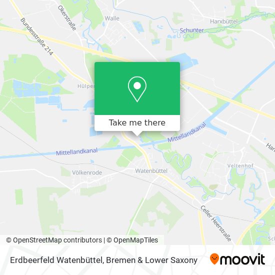 Erdbeerfeld Watenbüttel map
