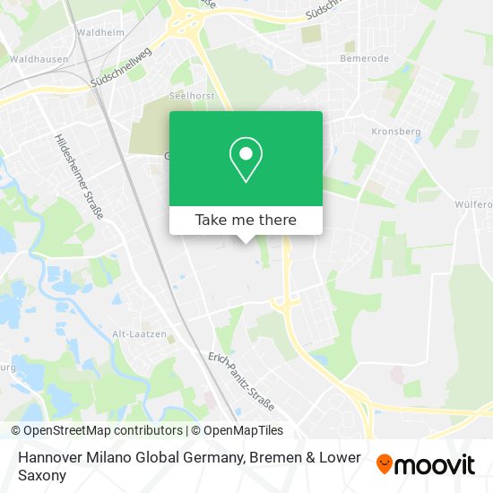 Hannover Milano Global Germany map