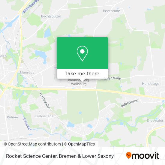 Rocket Science Center map