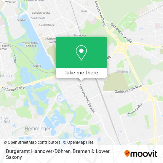 Карта Bürgeramt Hannover/Döhren