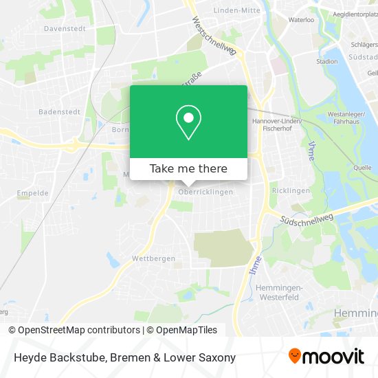 Heyde Backstube map