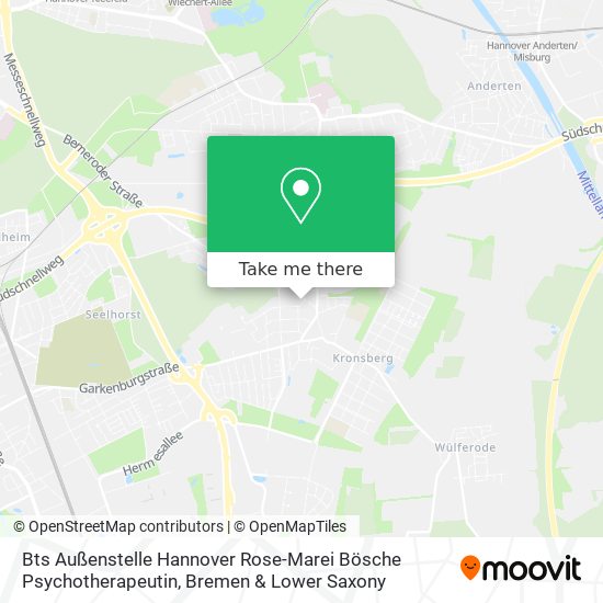 Bts Außenstelle Hannover Rose-Marei Bösche Psychotherapeutin map